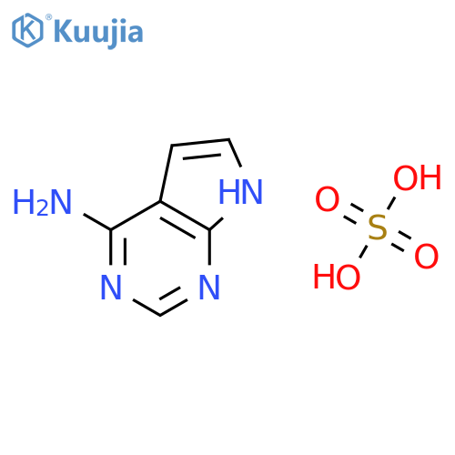 4-Amino-7h-pyrrolo2,3-dpyrimidine hydrogen sulfate structure