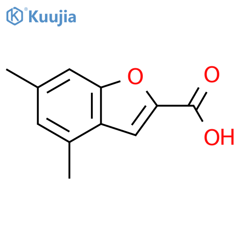 2-BENZOFURANCARBOXYLIC ACID, 4,6-DIMETHYL- structure