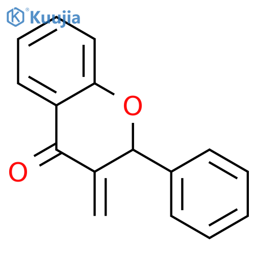 4H-1-BENZOPYRAN-4-ONE, 2,3-DIHYDRO-3-METHYLENE-2-PHENYL- structure