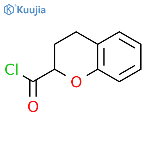 2H-1-Benzopyran-2-carbonylchloride, 3,4-dihydro- structure