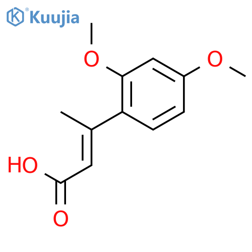 2,4-Dimethoxy-b-methylcinnamic Acid structure