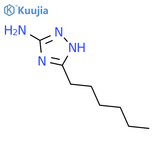 1H-1,2,4-Triazol-3-amine, 5-hexyl- structure