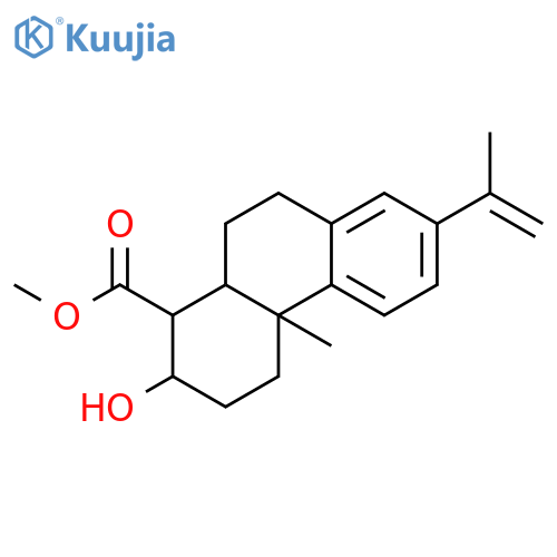 methyl (1S,2S,4aS,10aR)-2-hydroxy-4a-methyl-7-(prop-1-en-2-yl)-1,2,3,4,4a,9,10,10a-octahydrophenanthrene-1-carboxylate structure