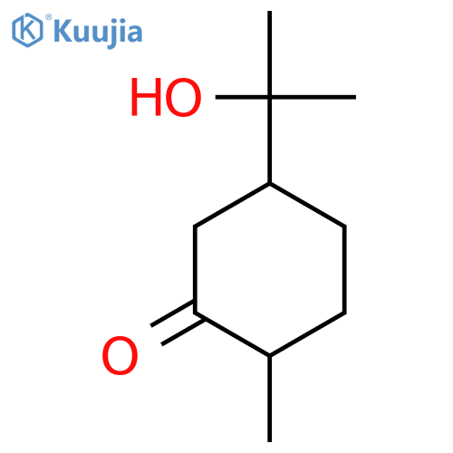 Cyclohexanone, 5-(1-hydroxy-1-methylethyl)-2-methyl- structure
