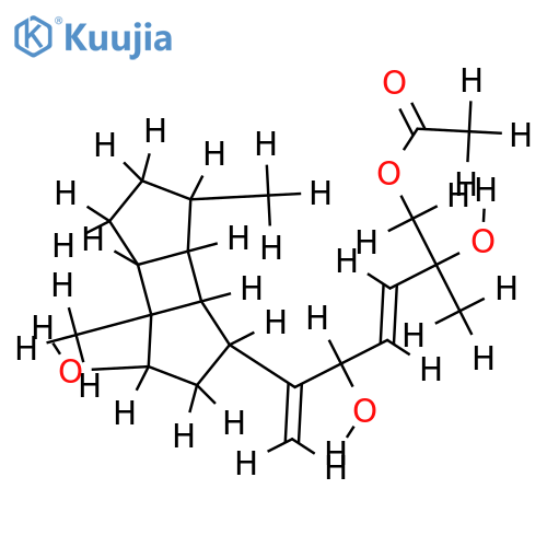 19-acetoxy-5(R),15,18(R and S)-trihydroxyspata-13,16(E)-diene structure