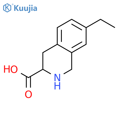 7-ETHYL-1,2,3,4-TETRAHYDROISOQUINOLINE-3-CARBOXYLIC ACID structure