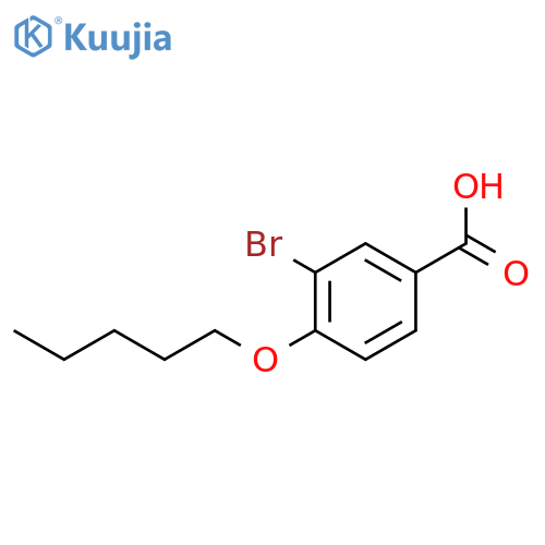 3-Bromo-4-(pentyloxy)benzoic acid structure