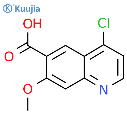 4-Chloro-7-methoxyquinoline-6-carboxylic acid structure