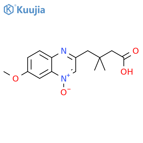 4-(6-Methoxy-4-oxidoquinoxalin-2-yl)-3,3-dimethylbutanoic Acid structure