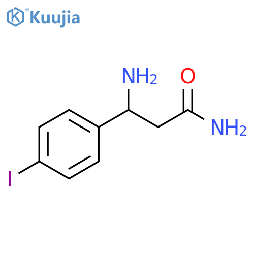 3-amino-3-(4-iodophenyl)propanamide structure