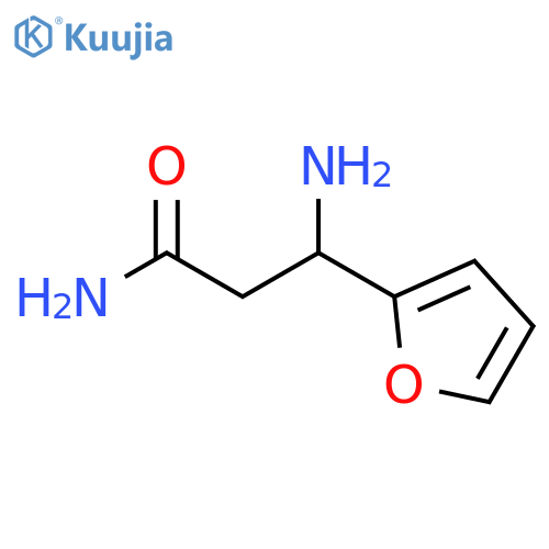 3-amino-3-(furan-2-yl)propanamide structure