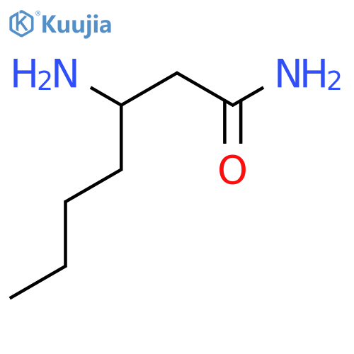 3-Aminoheptanamide structure