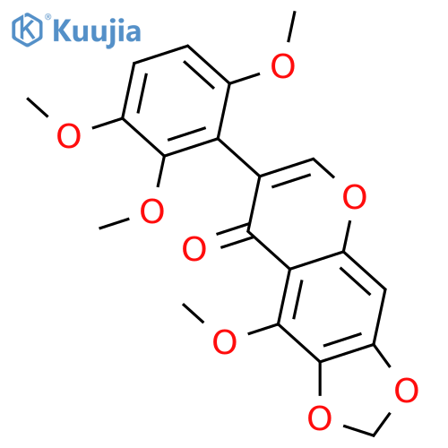 2',3',5,6,6',7-Hexahydroxyisoflavone; 6,7-Methylene, 2',3',5,6'-tetra-Me ether structure