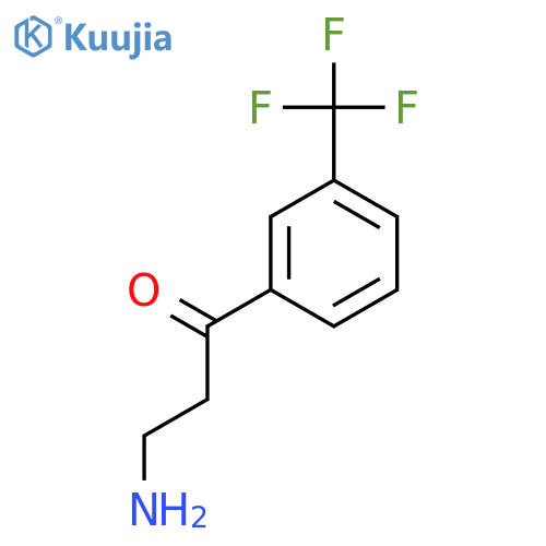 3-amino-1-3-(trifluoromethyl)phenylpropan-1-one structure
