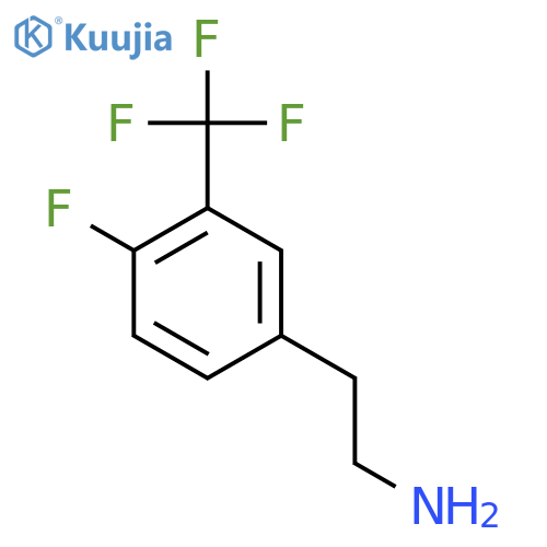 2-4-fluoro-3-(trifluoromethyl)phenylethan-1-amine structure