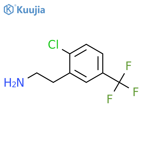 2-2-chloro-5-(trifluoromethyl)phenylethan-1-amine structure
