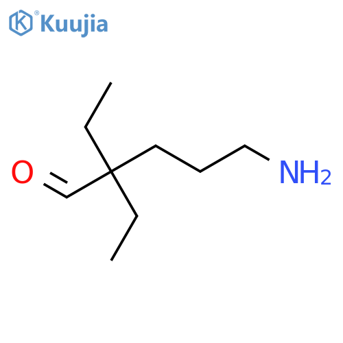 5-Amino-2,2-diethylpentanal structure