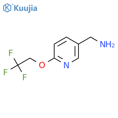 [6-(2,2,2-trifluoroethoxy)-3-pyridyl]methanamine structure