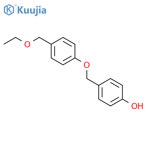 Phenol, 4-[[4-(ethoxymethyl)phenoxy]methyl]- structure