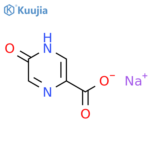 5-hydroxypyrazine-2-carboxylic acid;sodium salt structure