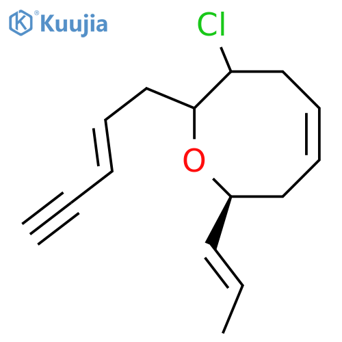 (2S)-3β-Chloro-3,4,7,8-tetrahydro-2-[(E)-2-penten-4-ynyl]-8β-[(E)-1-propenyl]-2H-oxocin structure