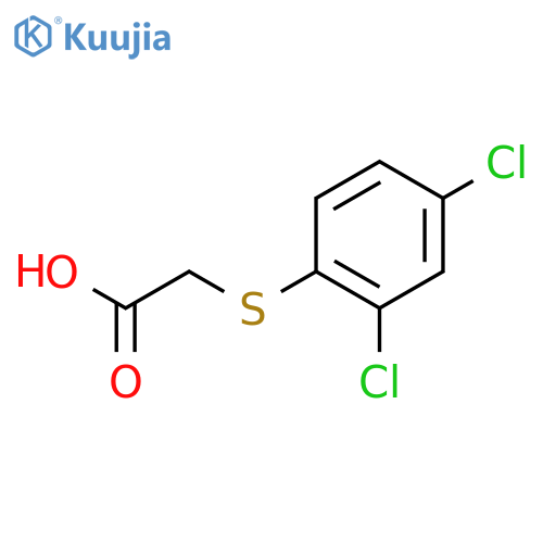 2-(2,4-dichlorophenyl)sulfanylacetic acid structure