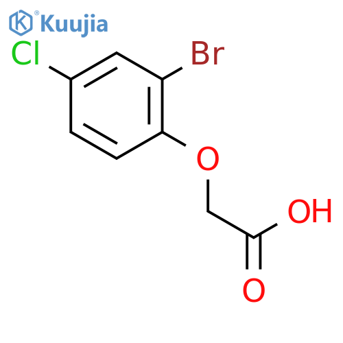 2-(2-Bromo-4-chlorophenoxy)acetic Acid structure