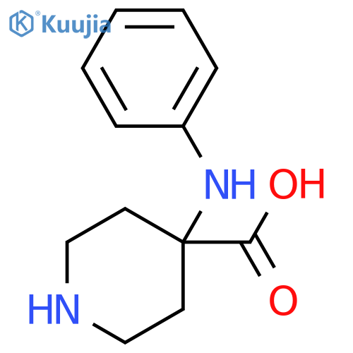 4-(N-Phenylamino)-4-carboxypiperidine structure