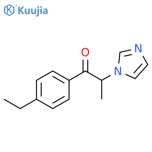 1-Propanone,1-(4-ethylphenyl)-2-(1H-imidazol-1-yl)- structure