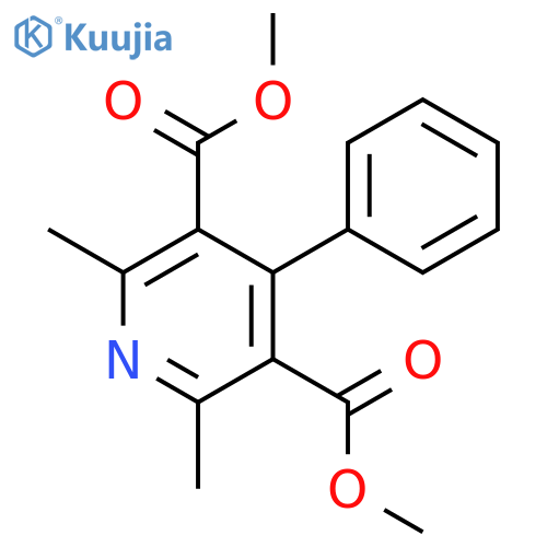 Dimethyl 2,6-Dimethyl-4-phenylpyridine-3,5-dicarboxylate structure