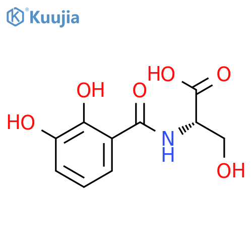 (2S)-2-[(2,3-dihydroxybenzoyl)amino]-3-hydroxy-propanoic acid structure