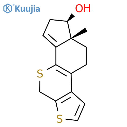 A-Nor-3,7-bisthiaestra-1,5(10),8,14-tetraen-17(e)-ol structure
