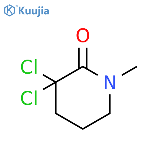 3,3-dichloro-1-methylpiperidin-2-one structure