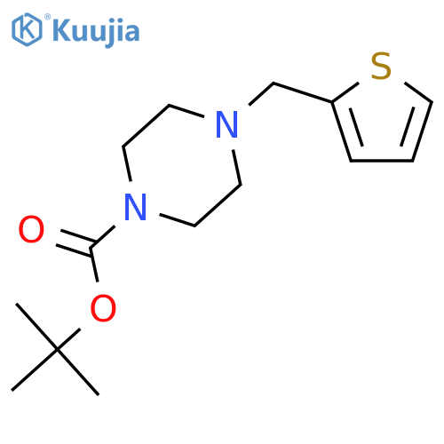 tert-Butyl 4-(Thiophen-2-ylmethyl)piperazine-1-carboxylate structure