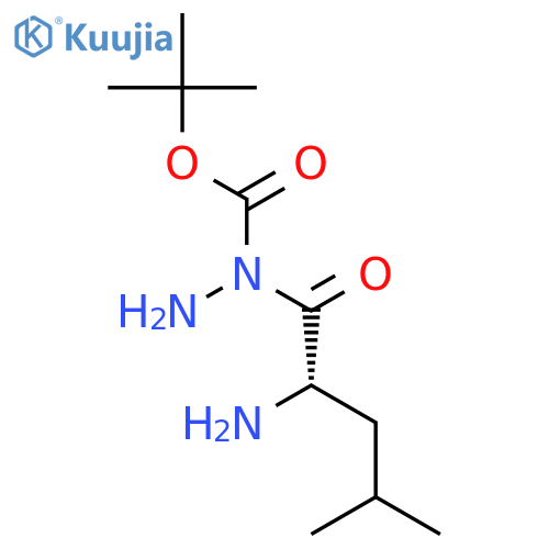 tert-Butyl (1S)-1-(hydrazinocarbonyl)-3-methylbutylcarbamate structure
