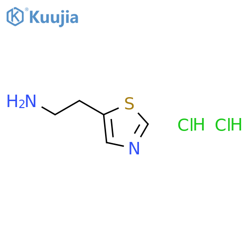 2-thiazol-5-ylethanamine;dihydrochloride structure