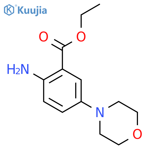Ethyl 2-amino-5-(morpholin-4-yl)benzoate structure