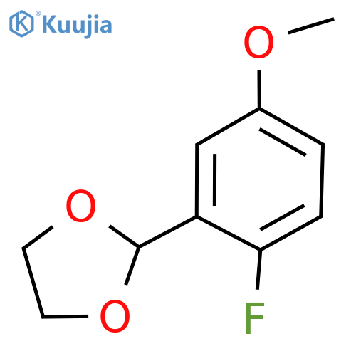 2-(2-Fluoro-5-methoxyphenyl)-1,3-dioxolane structure