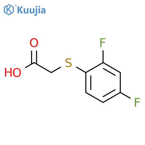 2-(2,4-difluorophenyl)sulfanylacetic Acid structure