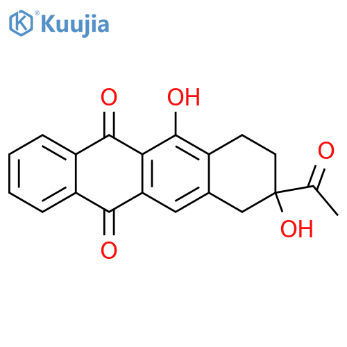5,12-Naphthacenedione, 9-acetyl-7,8,9,10-tetrahydro-6,9-dihydroxy- structure