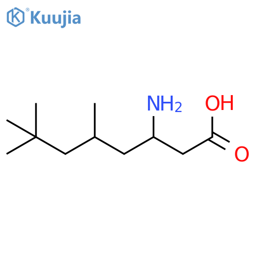 3-amino-5,7,7-trimethyloctanoic Acid structure