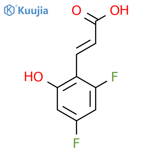 2,4-Difluoro-6-hydroxycinnamic acid structure