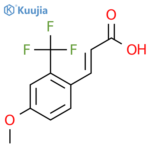 4-Methoxy-2-(trifluoromethyl)cinnamic acid structure
