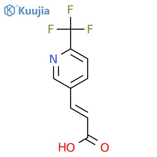 (2E)-3-6-(Trifluoromethyl)pyridin-3-ylpropenoic Acid structure