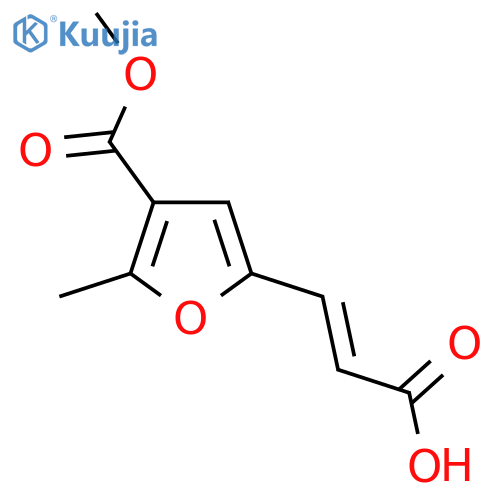 3-4-(methoxycarbonyl)-5-methylfuran-2-ylprop-2-enoic Acid structure