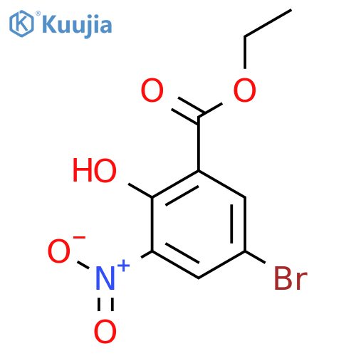 Ethyl 5-bromo-2-hydroxy-3-nitrobenzoate structure