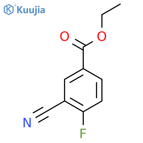 Ethyl 3-cyano-4-fluorobenzoate structure