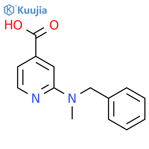 2-[Benzyl(methyl)amino]isonicotinic acid structure