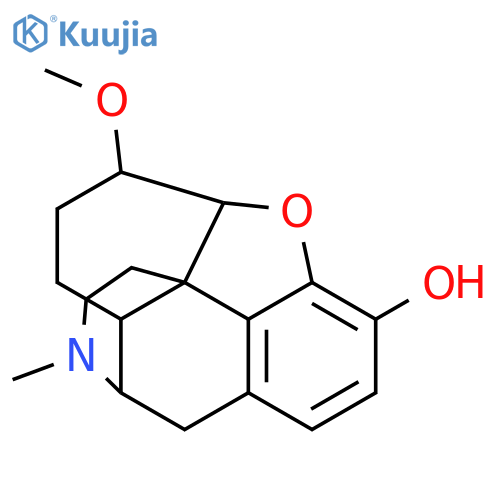 (5alpha,6alpha)-6-methoxy-17-methyl-4,5-epoxymorphinan-3-ol structure