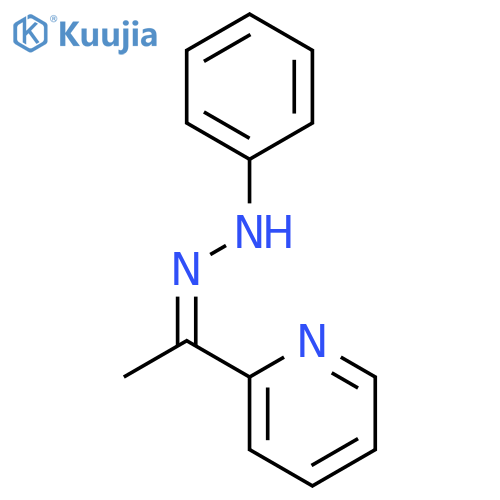 N-(1-pyridin-2-ylethylideneamino)aniline structure